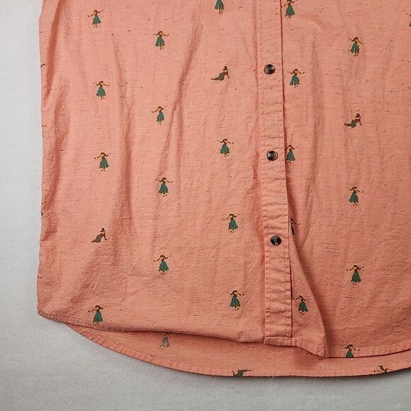 Rip Curl Mens XXL Shirt Short Sleeve Hula Girl Classic Fit Casual Button Down - Picture 5 of 9